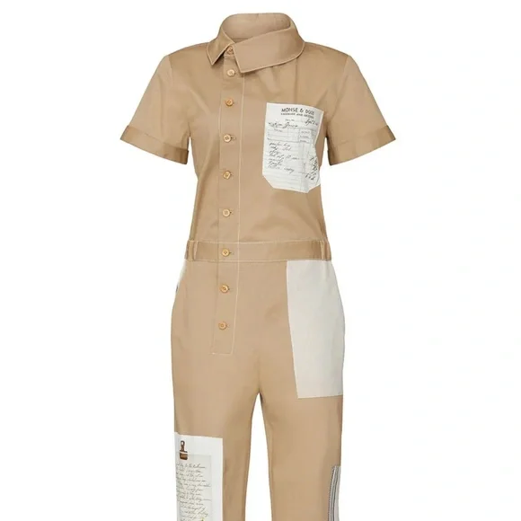 MONSE botanical patch jumpsuit - Picture 1 of 5